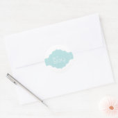 Het is een Boy Cupcake Topper/Sticker Ronde Sticker (Envelop)