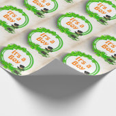 Het is een Boy Cute Dragon in Clovers Irish Baby s Cadeaupapier (Hoek)