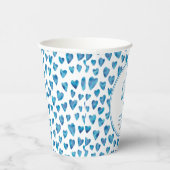 Het is een Boy Cute hart baby shower Papieren Bekers (Rechts)