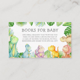 Het is een Boy Dinosaur Baby shower Boek Aanvraag Plaatskaartje