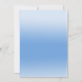 Het is een Boy Elephant Balloon Blue Baby shower Kaart (Achterkant)