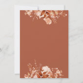 Het is een Boy Floral Autumn Herfst Baby shower Kaart (Achterkant)