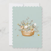 Het is een Boy Floral Baby shower Uitnodiging (Achterkant)