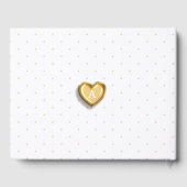 Het is een Boy Gold Script Balloon Letters Baby Gastenboek (Achterkant)