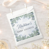 Het is een Boy Greenery Flowers Baby shower Bedankzakje (Geknipt)