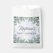 Het is een Boy Greenery Flowers Baby shower Bedankzakje (Voorkant)