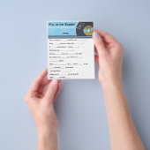 Het is een BOY Hip Hop Baby shower Game Flyer (Hand)