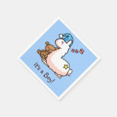 Het is een Boy Llama! Servet (Hoek)