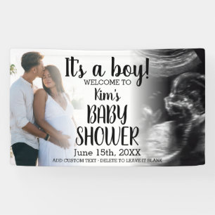 Het is een Boy Modern Baby shower Banner