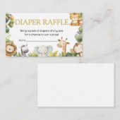 Het is een Boy Oerwoud Safari Dierenluier Raffle Informatiekaartje (Voorkant / Achterkant)