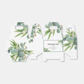 Het is een Boy Palms Leaves Floral Green Baby show Bedankdoosjes (Uitgevouwen)