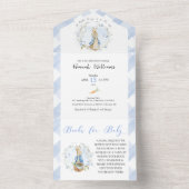 Het is een Boy Peter Rabbit Baby shower All In One Uitnodiging (Binnen)