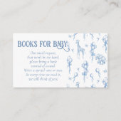 Het is een Boy Safari Animal Blue Balloon Baby sho Informatiekaartje (Voorkant)