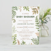 Het is een Boy Safari Baby shower Kaart (Staand voorkant)