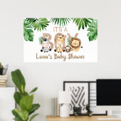 Het is een Boy Safari Baby shower Poster (Thuiskantoor)