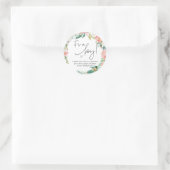 Het is een Boy Schattige Baby shower Party Favor F Ronde Sticker (Tas)