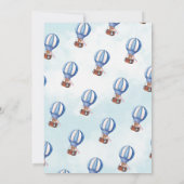 Het is een Boy Schattige Beren ballon Baby shower Kaart (Achterkant)