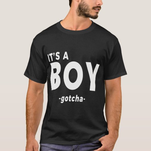 Het is een Boy Shirt Funny Gender Reveal Tshirt (Voorkant)
