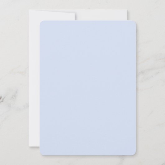 Het is een Boy Soft Blue Floral Baby shower Kaart (Achterkant)