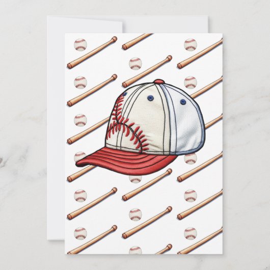 Het is een Boy Sport Baseball thema Baby shower Kaart (Achterkant)