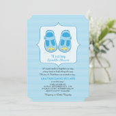 Het is een Boy Sprinkle Baby shower Kaart (Staand voorkant)