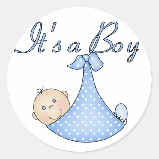 Het is een Boy sticker (Voorkant)