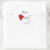 Het is een Boy Sticker (Tas)