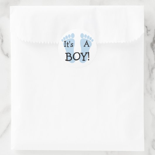 Het is een Boy Sticker (Tas)