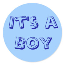 Het is een Boy Sticker Seals