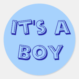 Het is een Boy Sticker Seals