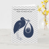 Het is een Boy Stork gefeliciteerd Kaart (Gele Bloem)