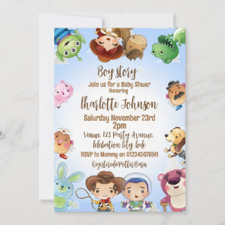 Het is een Boy Story Baby shower Uitnodiging
