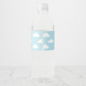 Het is een Boy, Teddy Bear Baby shower Waterfles Etiket (Achterkant)