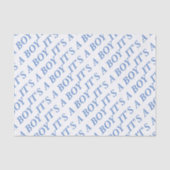 HET IS EEN BOY-tissuepapier (blauw) Tissuepapier (Voorkant)