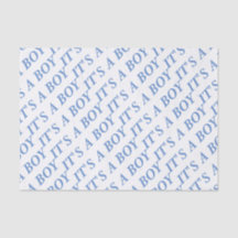 HET IS EEN BOY-tissuepapier (blauw)