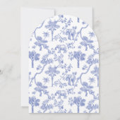 Het is een Boy Toile Safari Baby shower Arch Kaart (Achterkant)