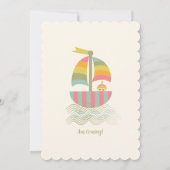 Het is een Boy Typography Boho kleurrijk Baby show Kaart (Achterkant)