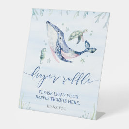 Het is een Boy Under the Zee Luierloof Reclamebord Met Voetstuk