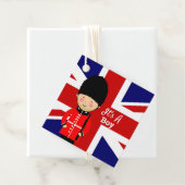 Het is een Boy Union Jack Theme Baby shower Bedankjes Labels (In situ)