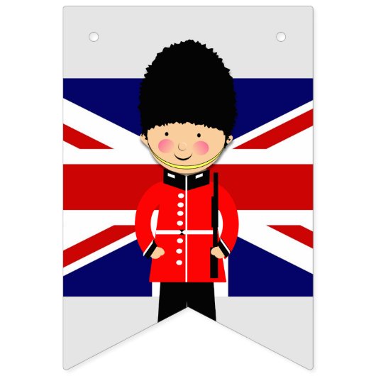 Het is een Boy Union Jack Theme Baby shower Vlaggetjes (Eerste vlag)