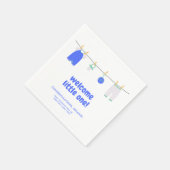 Het is een Boy Welcome Little One Baby shower Napk Servet (Hoek)