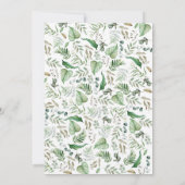 HET IS EEN BOY WOODLAND BABY SHOWER INVITATIE KAART (Achterkant)