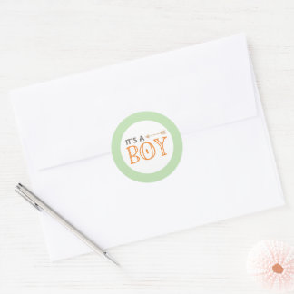 Het is een Boy Woodland Boho Sticker