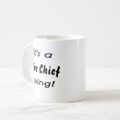 Het is een brandweerhoofd. koffiemok (Voorkant links)