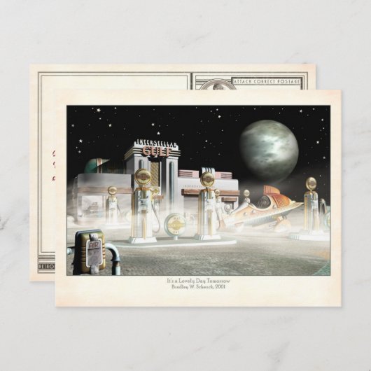 Het is een Briefkaart van de dag van morgen (Voorkant / Achterkant)