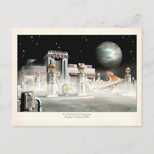 Het is een Briefkaart van de dag van morgen (Voorkant)