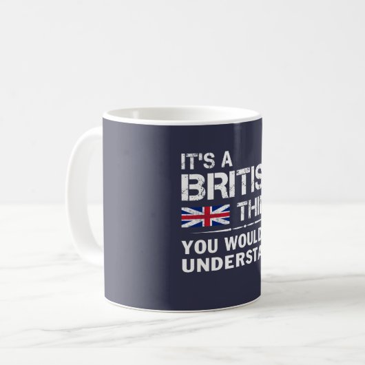 Het is een Brits ding Koffiemok (Voorkant links)