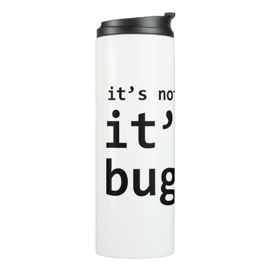 Het is een Bug Thermosbeker (Gedraaid links)