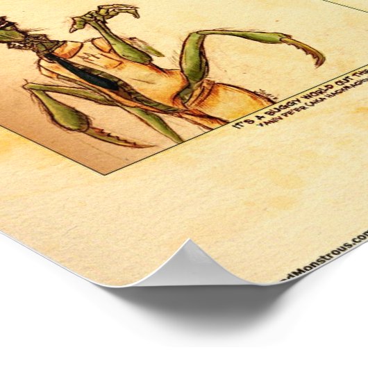 Het is een buggy wereld daarbuiten poster (Hoek)