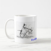 Het is een bull Terrier Ding. Koffiemok (Links)